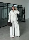 Şallı Anvelop Tasarım Tensel Ekru Takım