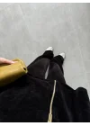 Siyah Kadife Üçlü Takım