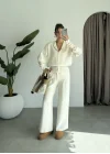 Sonya Çıtçıtlı Ekru Triko Takım