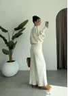 Sonya Çıtçıtlı Ekru Triko Takım