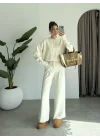 Sonya Çıtçıtlı Ekru Triko Takım