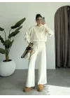 Sonya Çıtçıtlı Ekru Triko Takım