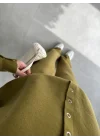 Sonya Çıtçıtlı Yağ Yeşili Triko Takım