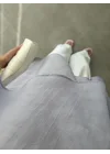 Uçuşan Pelerin Lila Tül Bluz