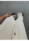V Yaka Basic Bej Hasır Takım