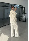 Ven Fermuarlı Bej Eşofman Takımı