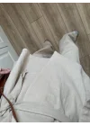 Vool Ham Keten Bej Kimono Takım