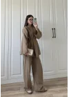 Vool Ham Keten Vizon Kimono Takım