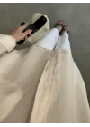 Yavruağzı Oversize Tensel Gömlek