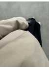 Zena Kruvaze Dik Yaka Haki Trenç