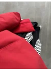 Zena Kruvaze Dik Yaka Kırmızı Trenç