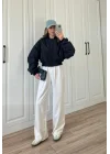 Zr Model. Astarlı Lacivert Bomber Ceket