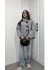 Zr Model Nova Gri Peluş Mont
