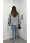 Zr Model Nova Gri Peluş Mont