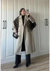 Zr Model Oversize Vizon Kaşe Kaban
