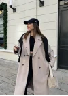 Zr Model Oversize Vizon Kaşe Kaban
