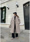 Zr Model Oversize Vizon Kaşe Kaban