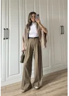 ZR Model Premium Karamel Kumaş Pantolon