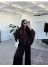 Zr Saten Oversize Bordo Bomber Ceket