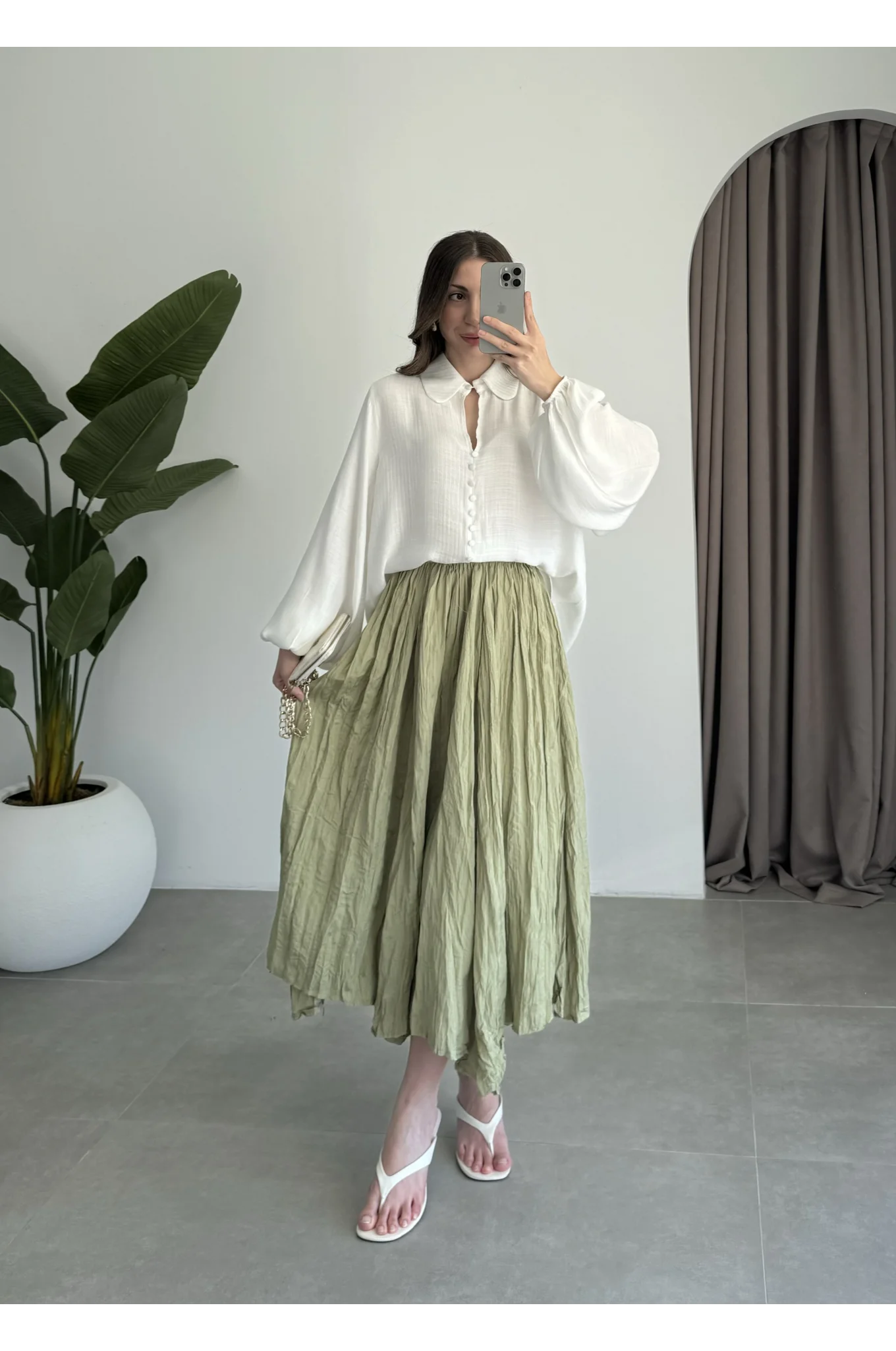 Bellis Midi Boy Çağla Kraş Etek