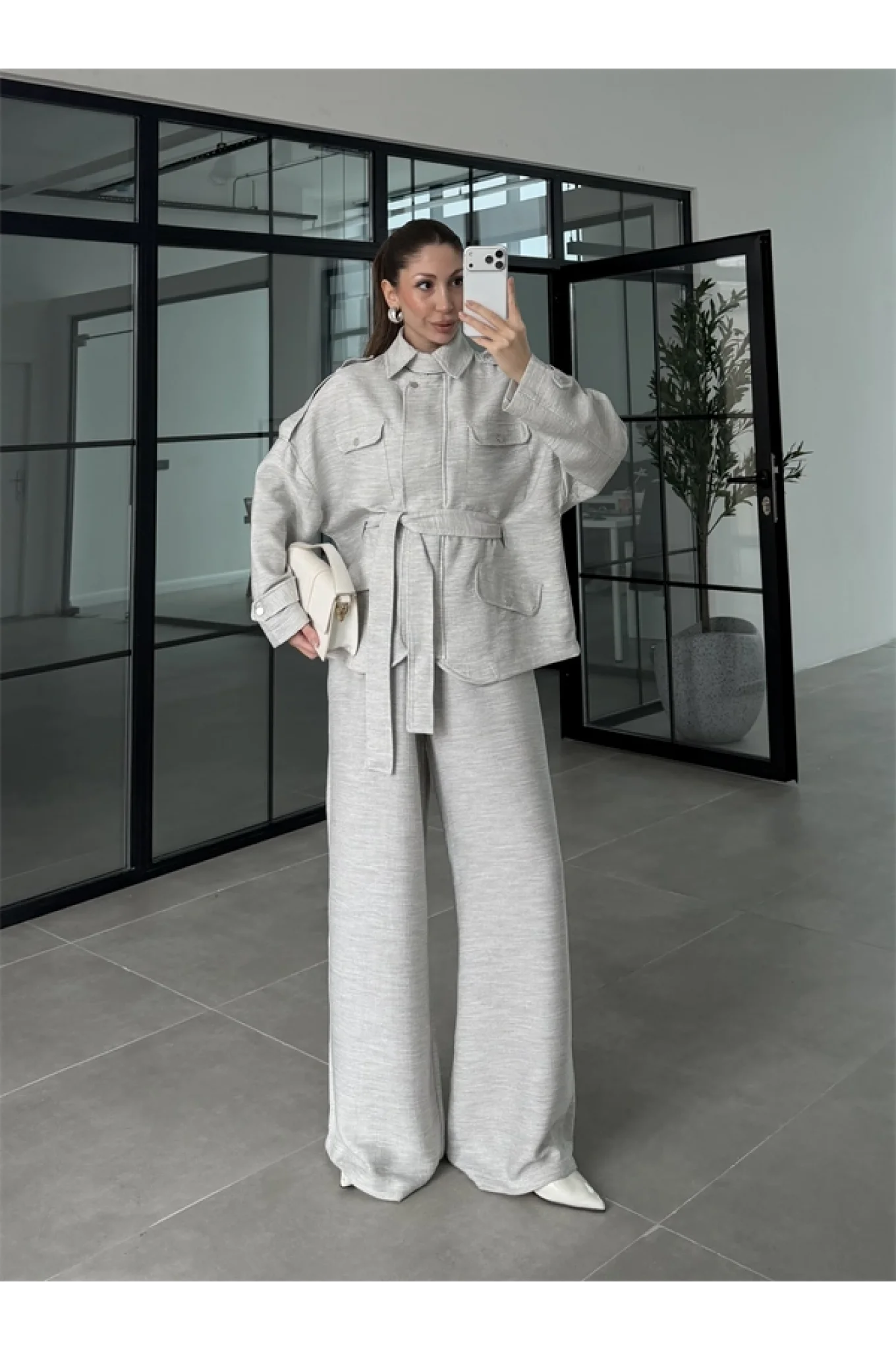 Gri Premium Ceket Pantolon Takım