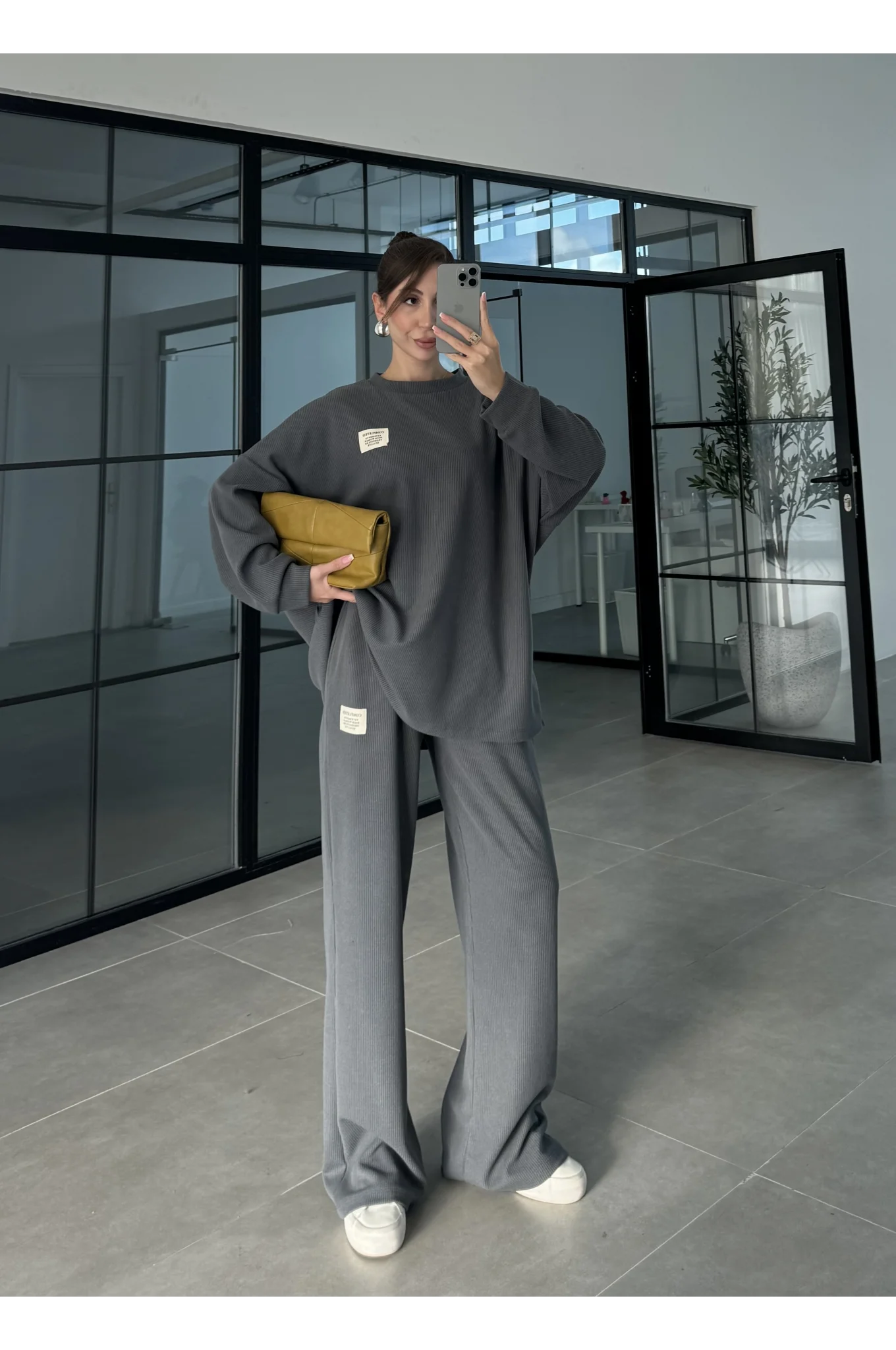 Kaşkorse Oversize Füme Basic Takım