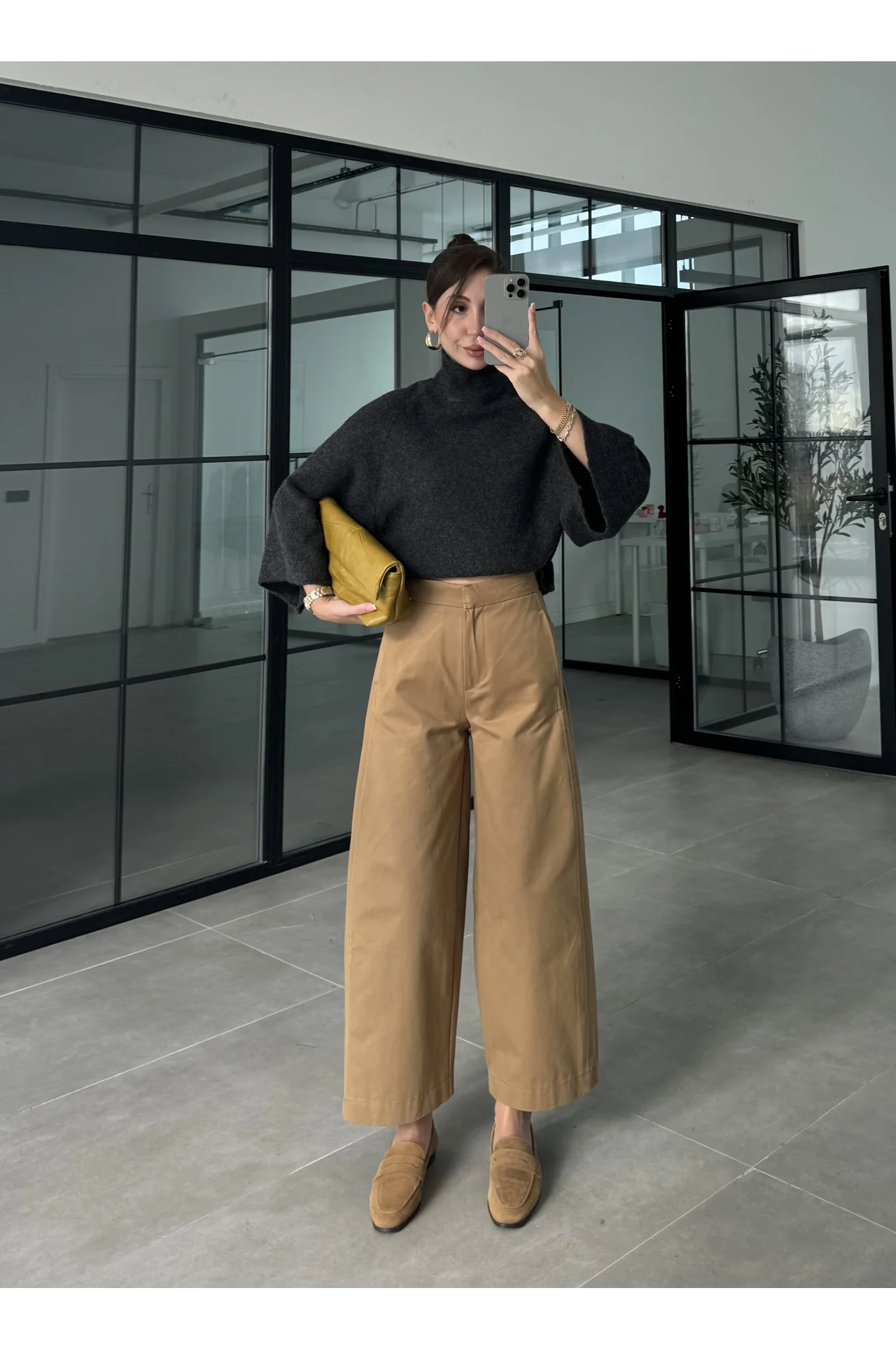 Liora Hacimli Camel Pantolon