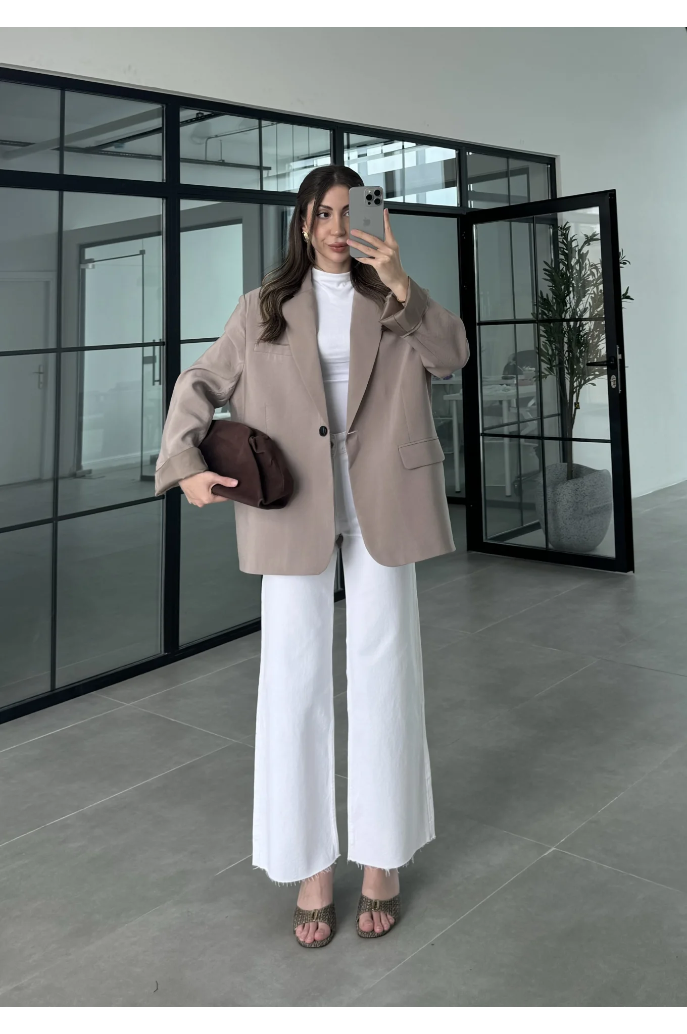 Perla Premium Tensel Vizon Ceket