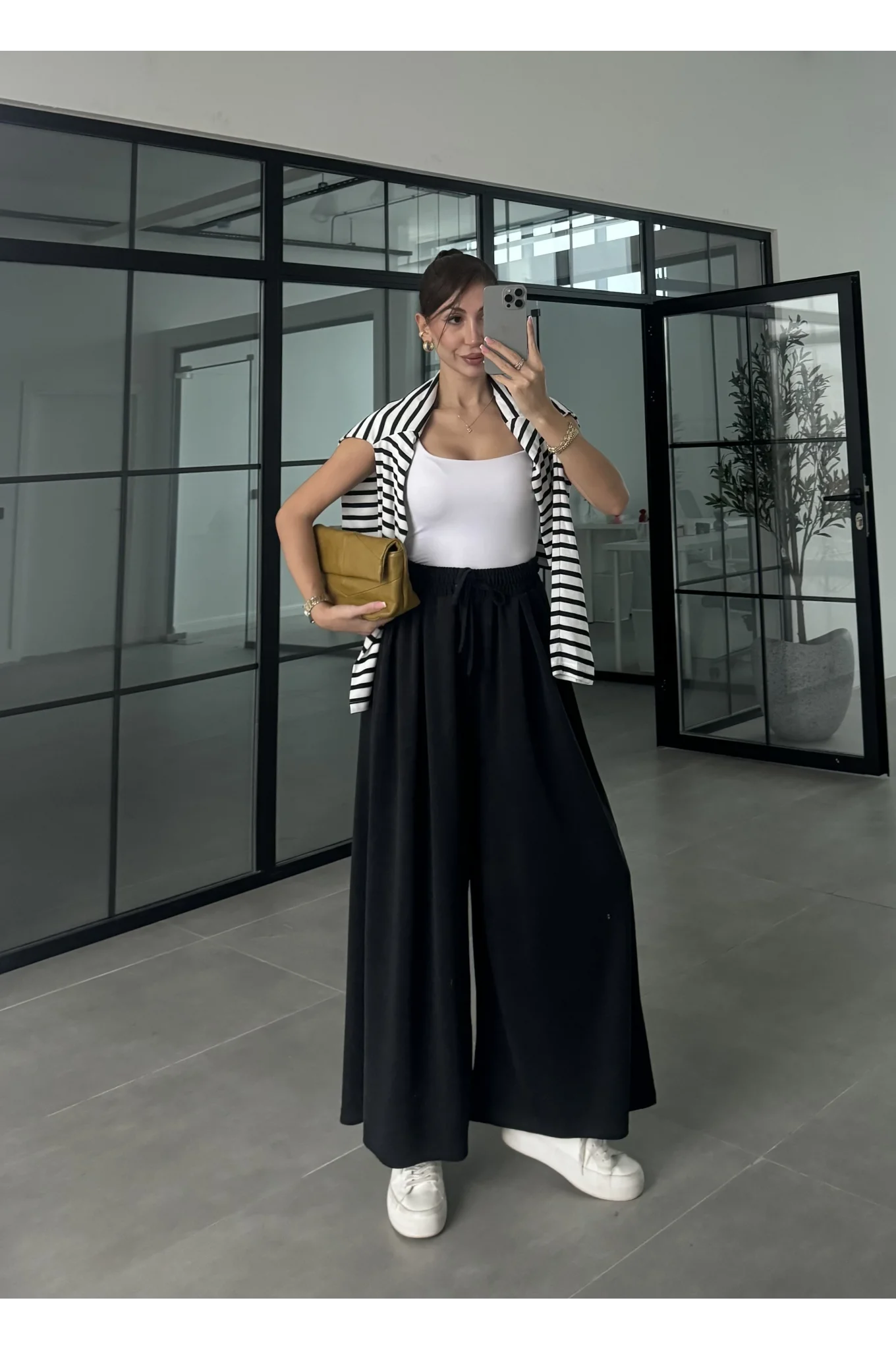 Rovel Modal Kumaş Basic Siyah Pantolon