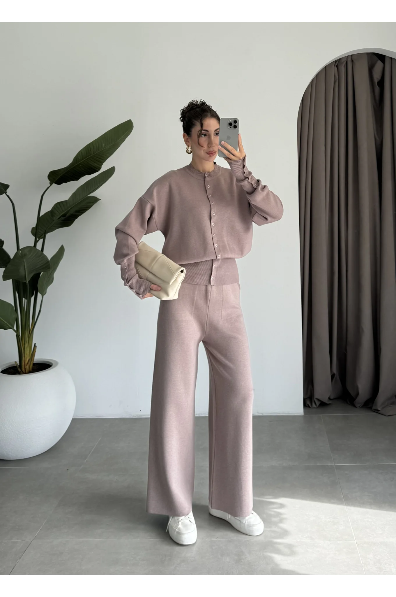 Sonya Çıtçıtlı Vizon Triko Takım