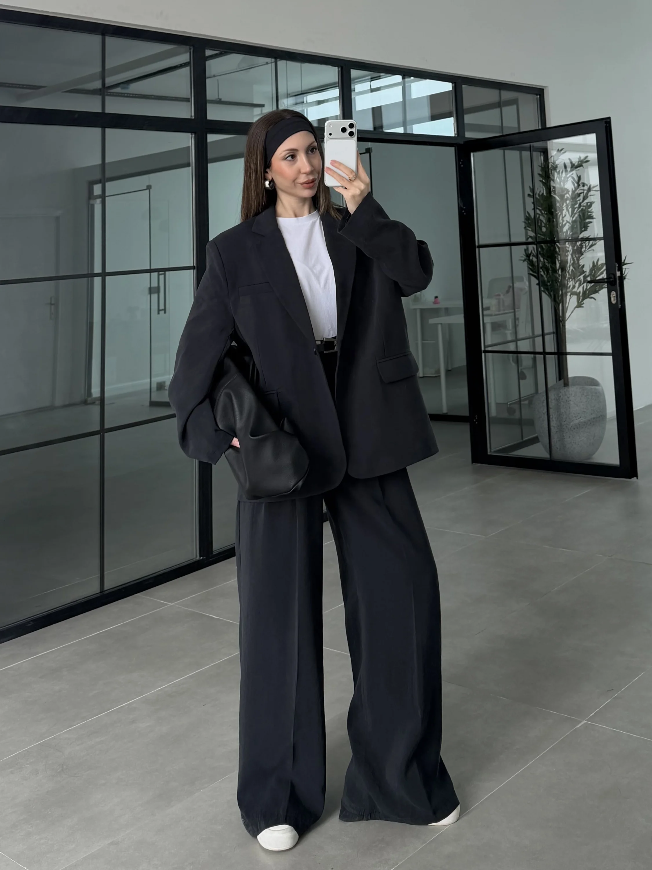 Perla Premium Astralı Siyah Ceket Takım