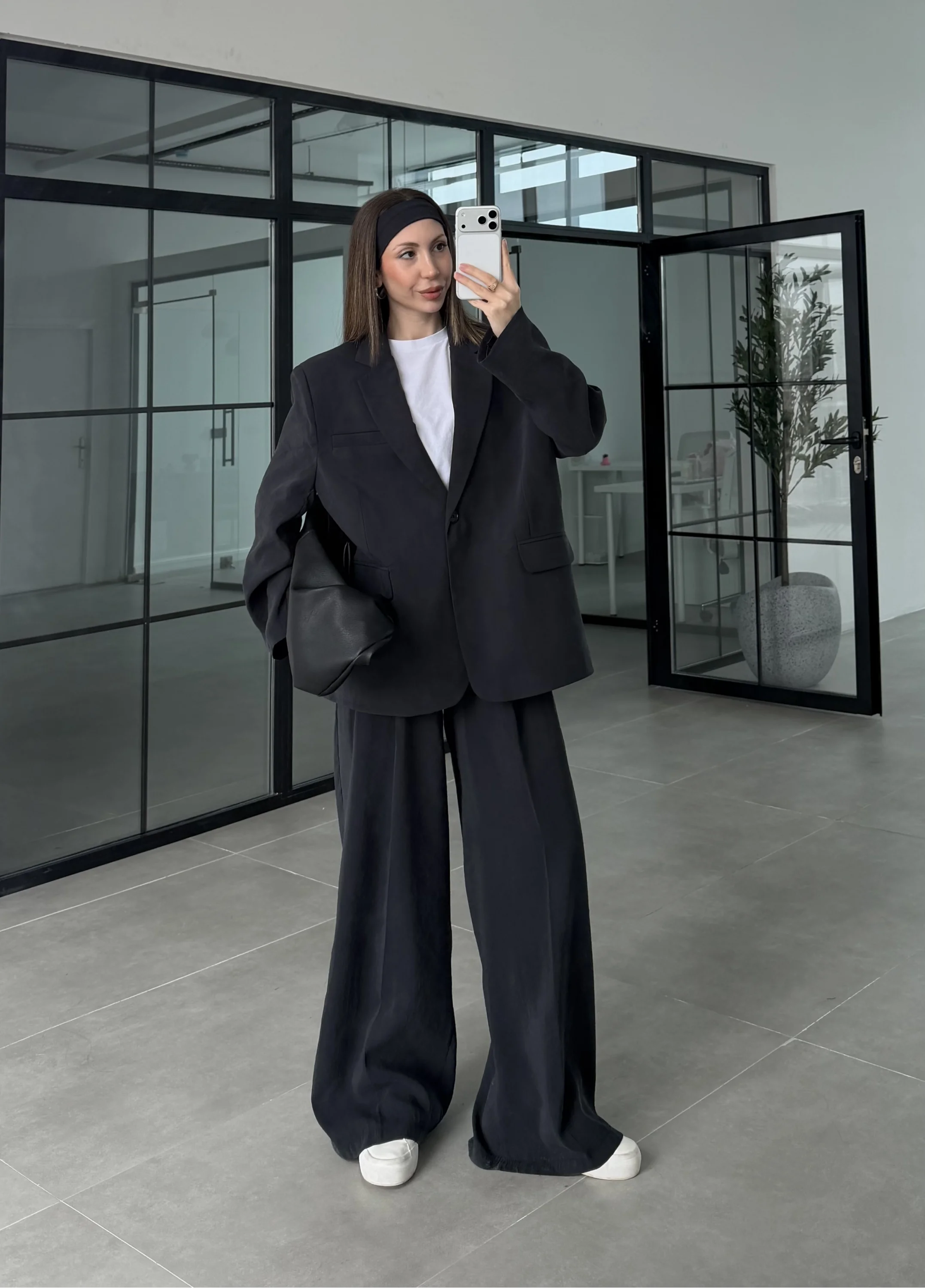 Perla Premium Astralı Siyah Ceket Takım