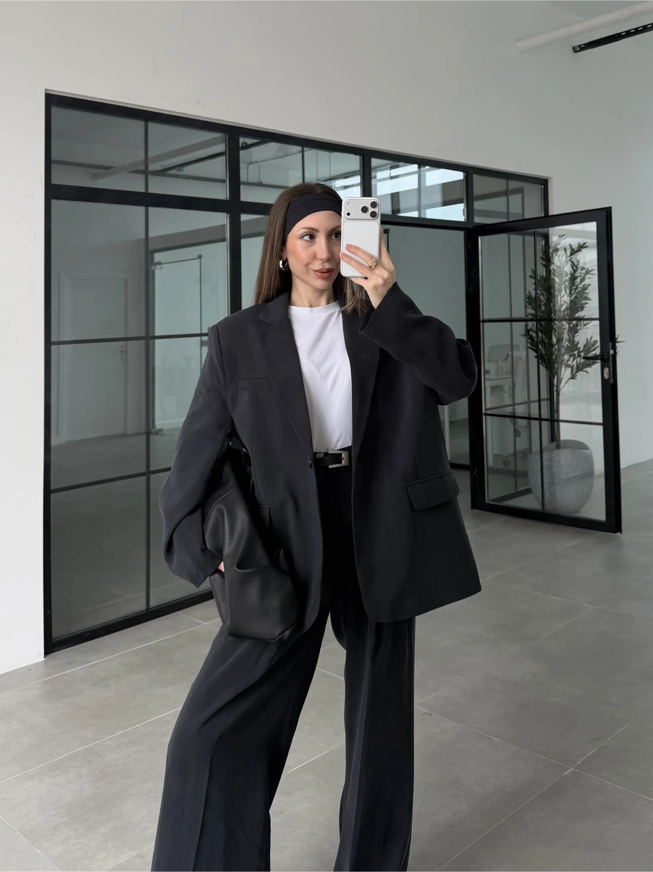 Perla Premium Astralı Siyah Ceket Takım