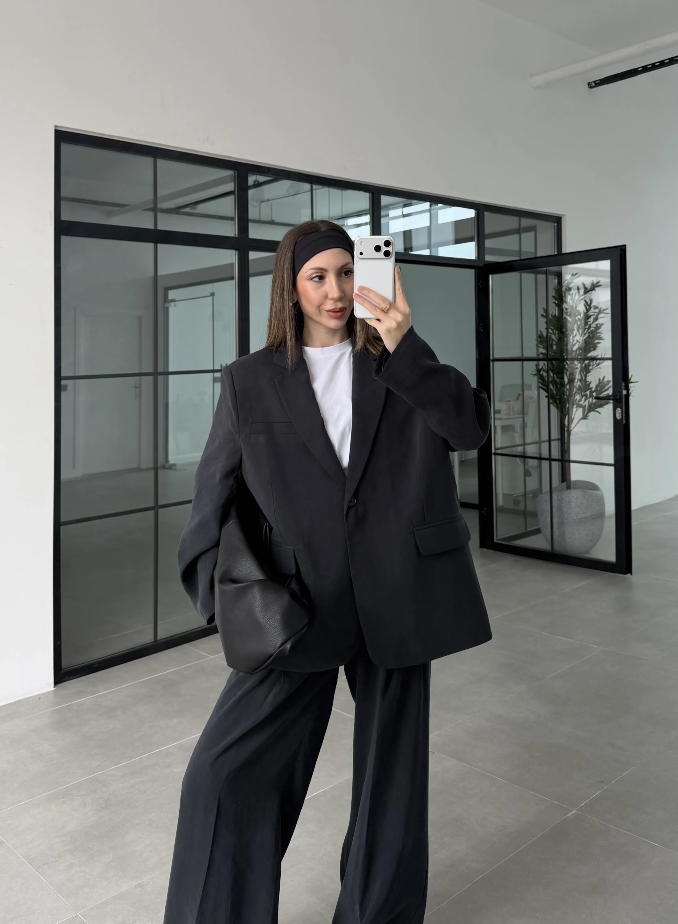 Perla Premium Astralı Siyah Ceket Takım