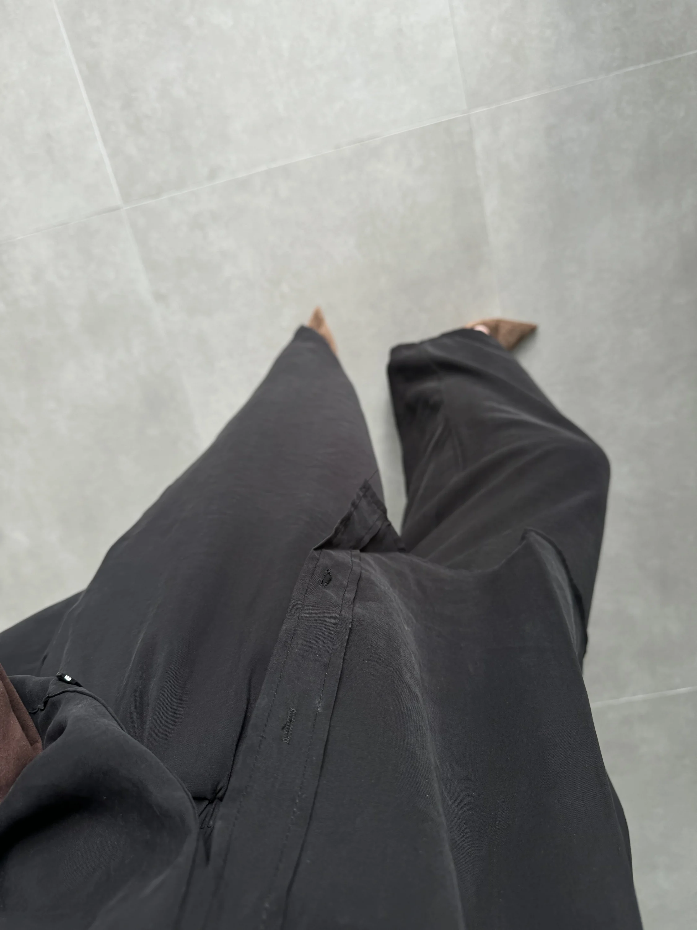 Fav Tensel Kumaş Oversize Siyah Palazzo Takım