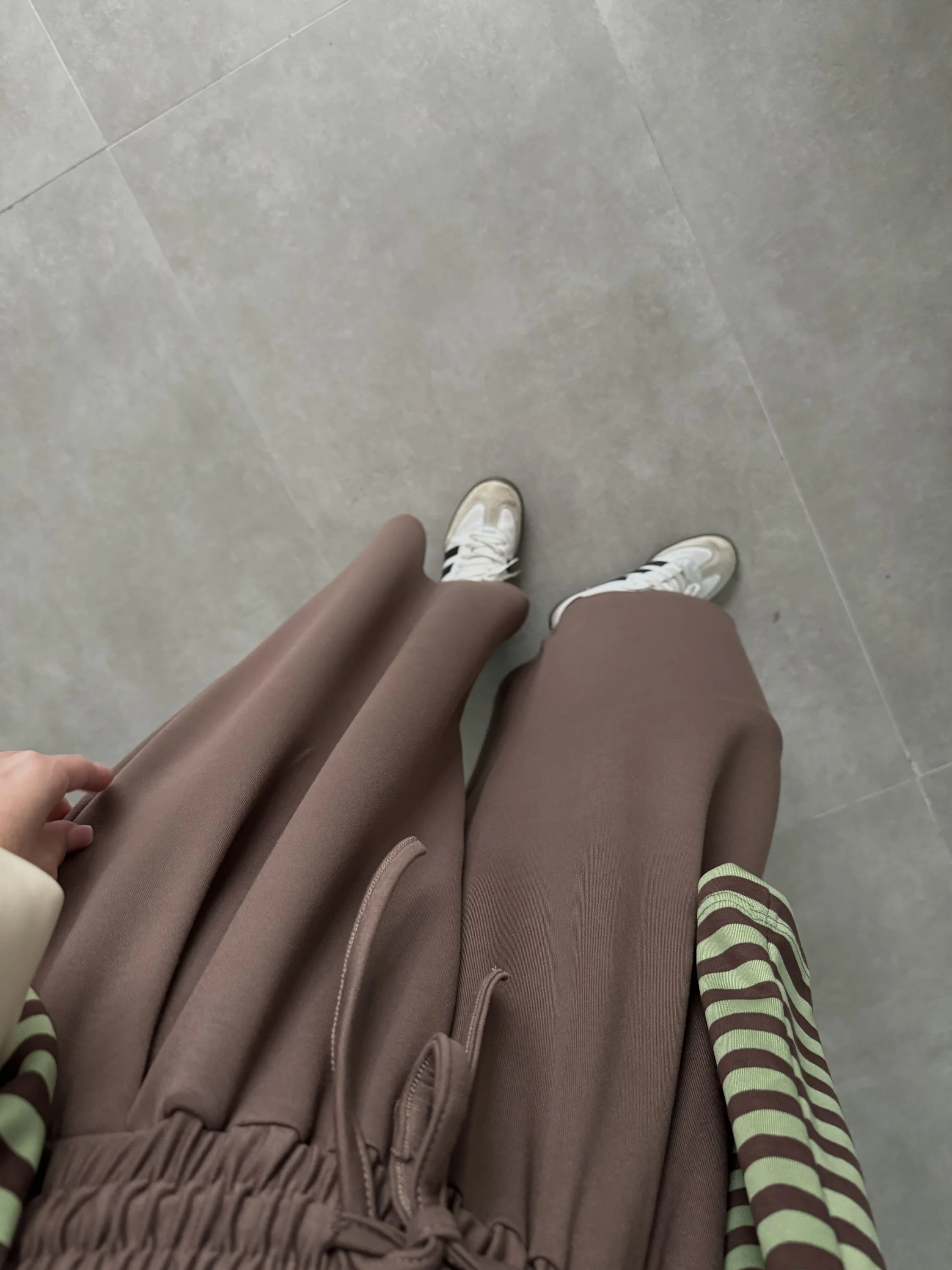 Beca Oysh Kumaş Basic Kahve Pantolon
