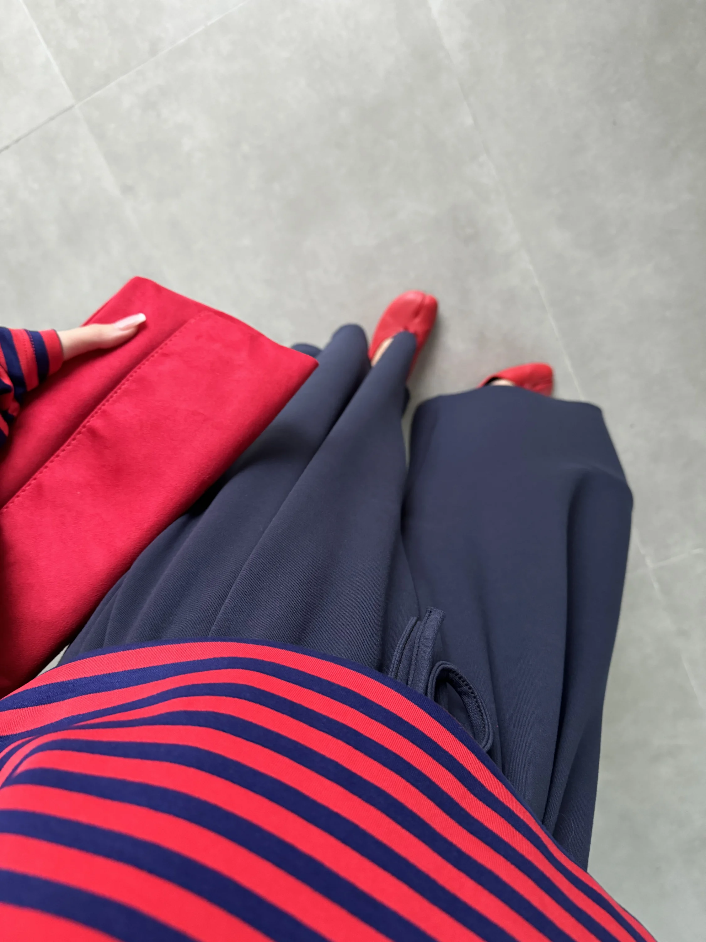Beca Oysh Kumaş Basic Lacivert Pantolon
