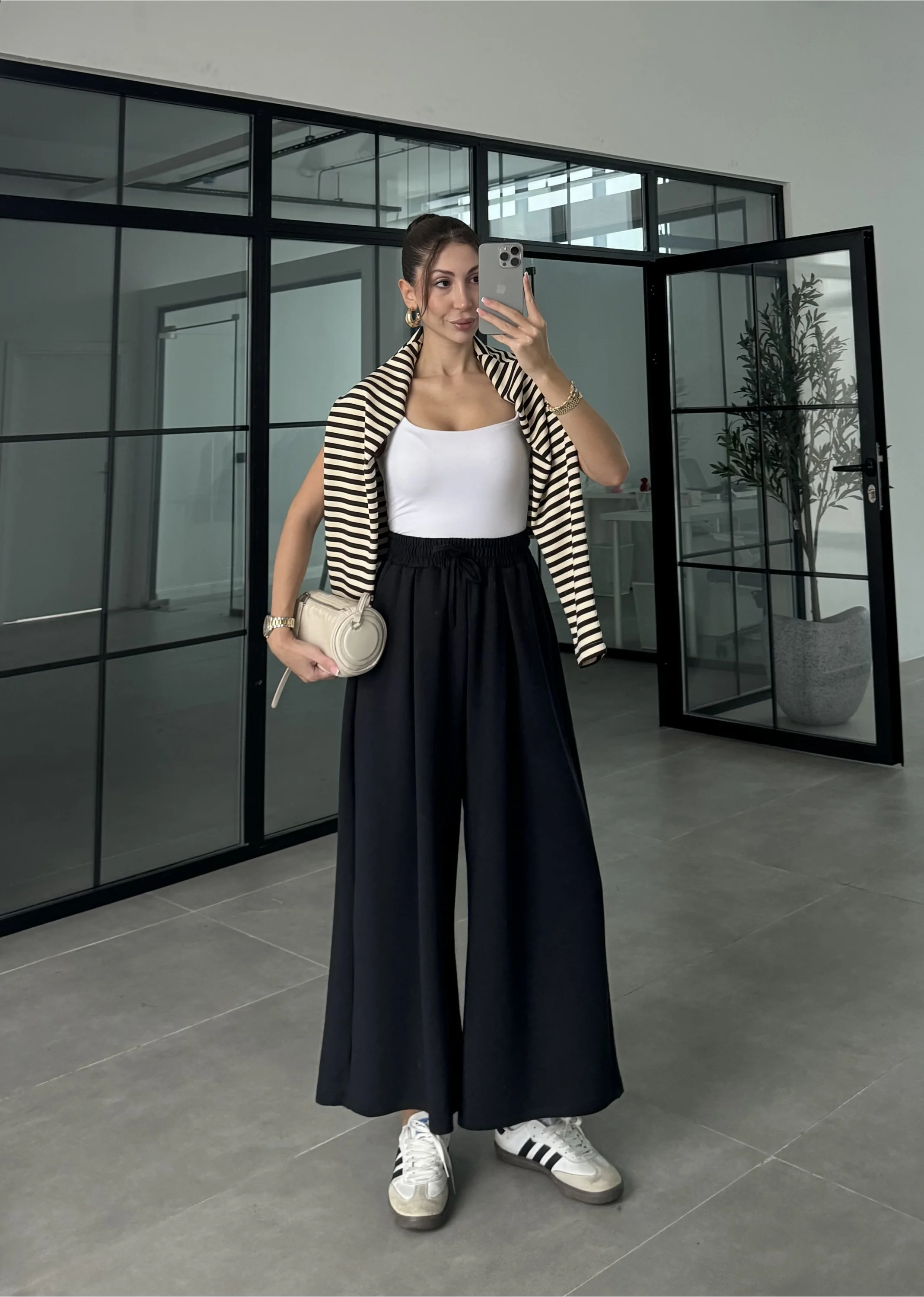 Beca Oysh Kumaş Basic Siyah Pantolon