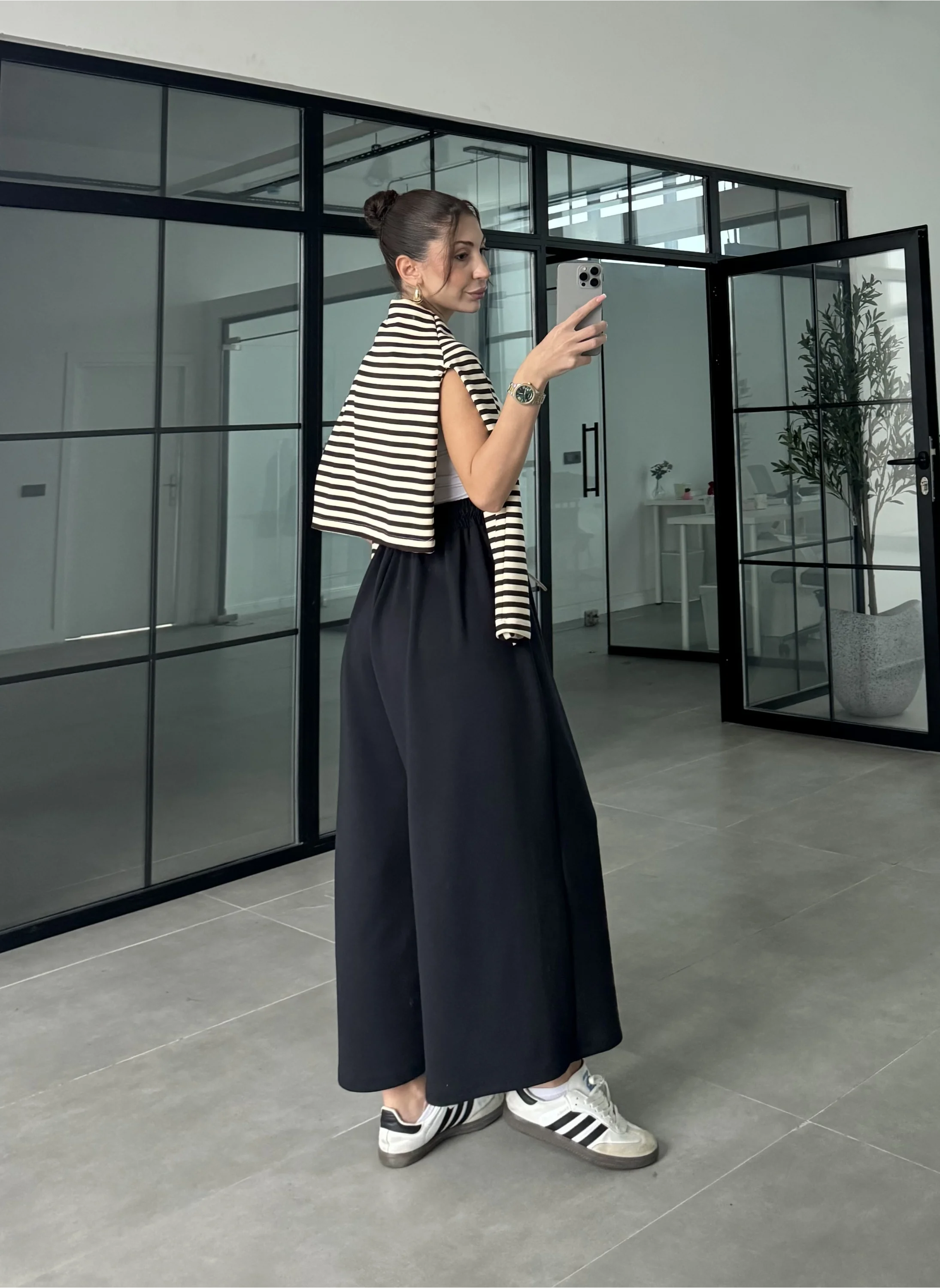 Beca Oysh Kumaş Basic Siyah Pantolon