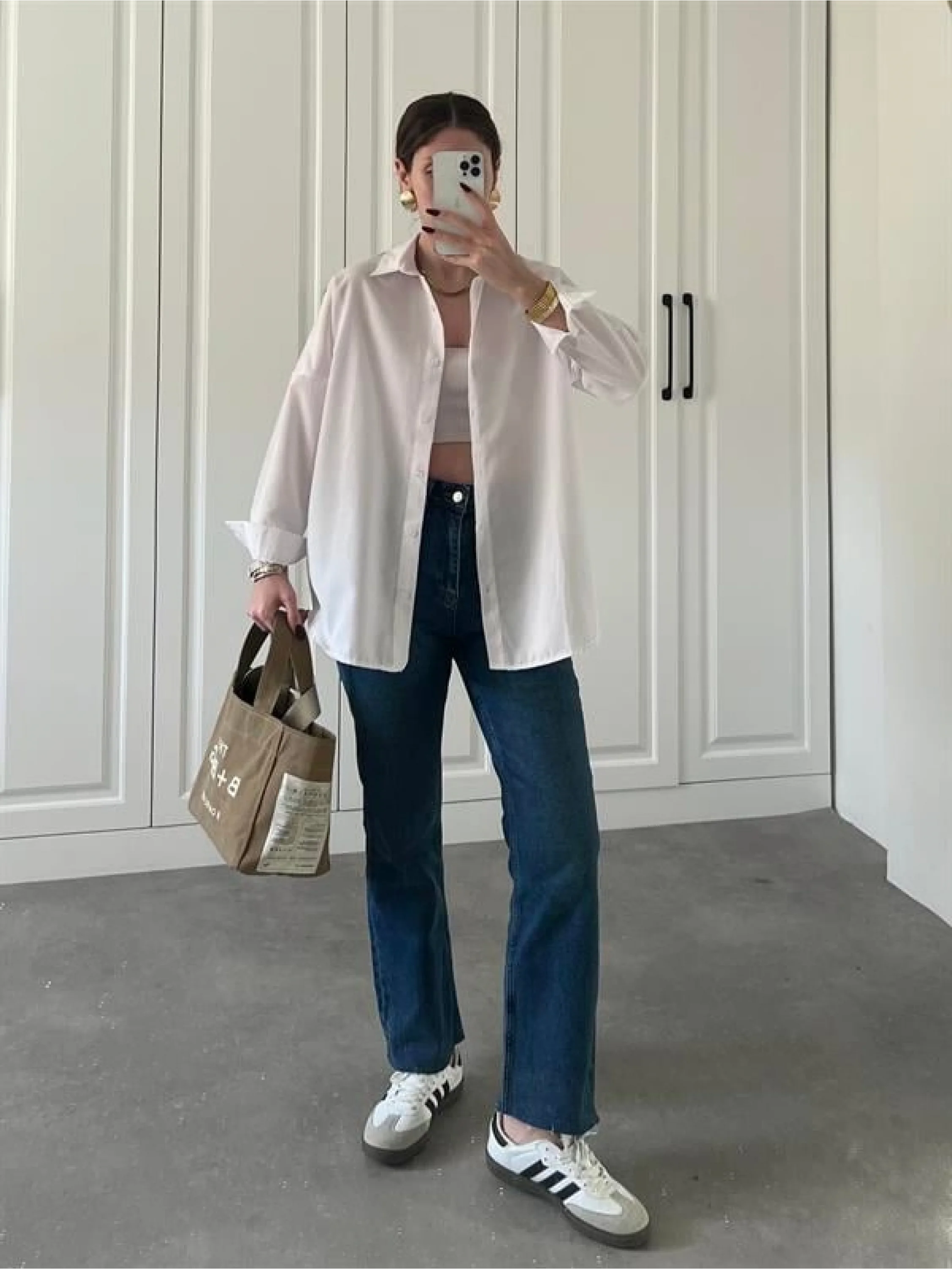 Beyaz Basic Poplin Gömlek