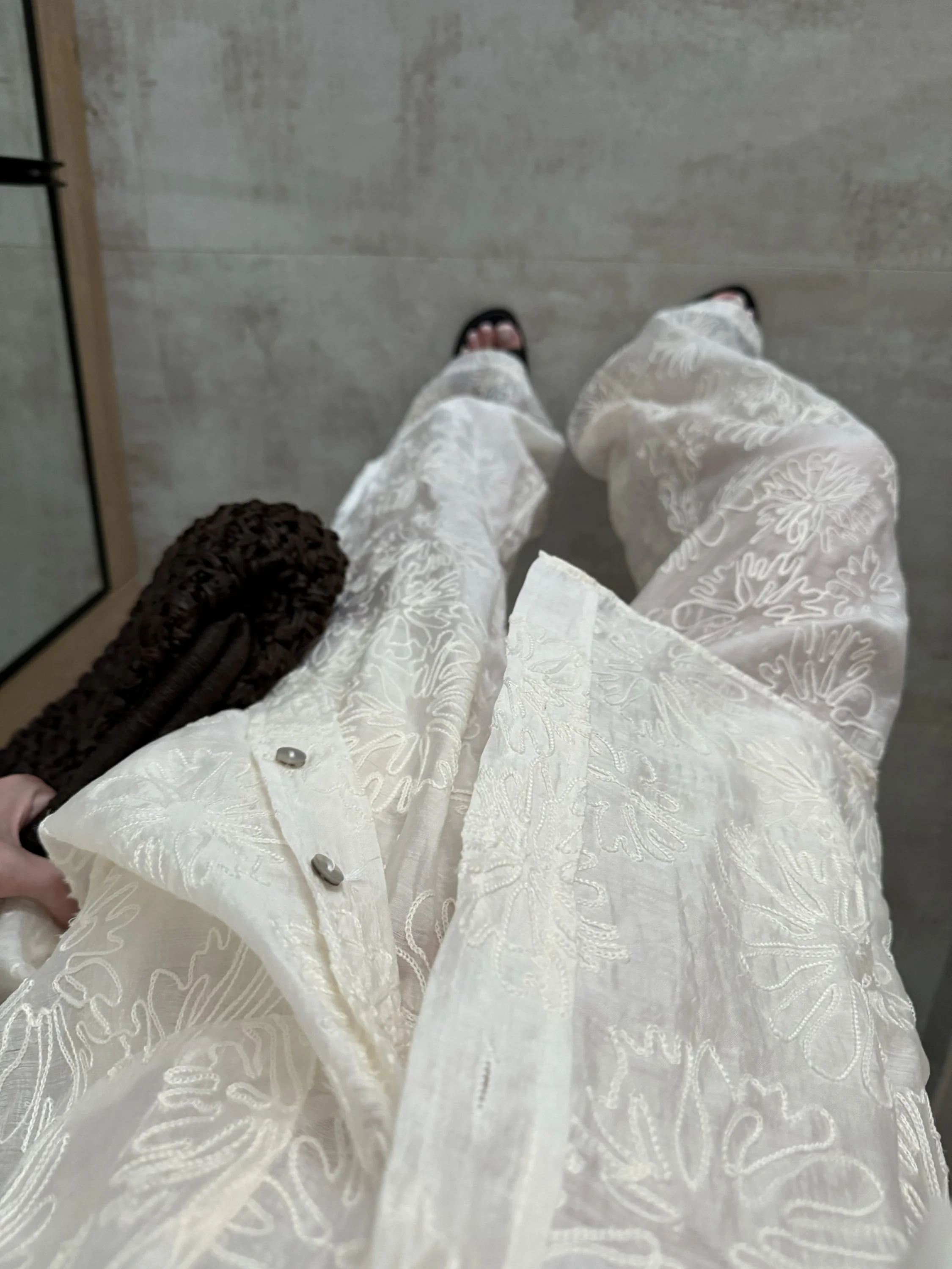 Bohem Nakışlı Oversize Takım