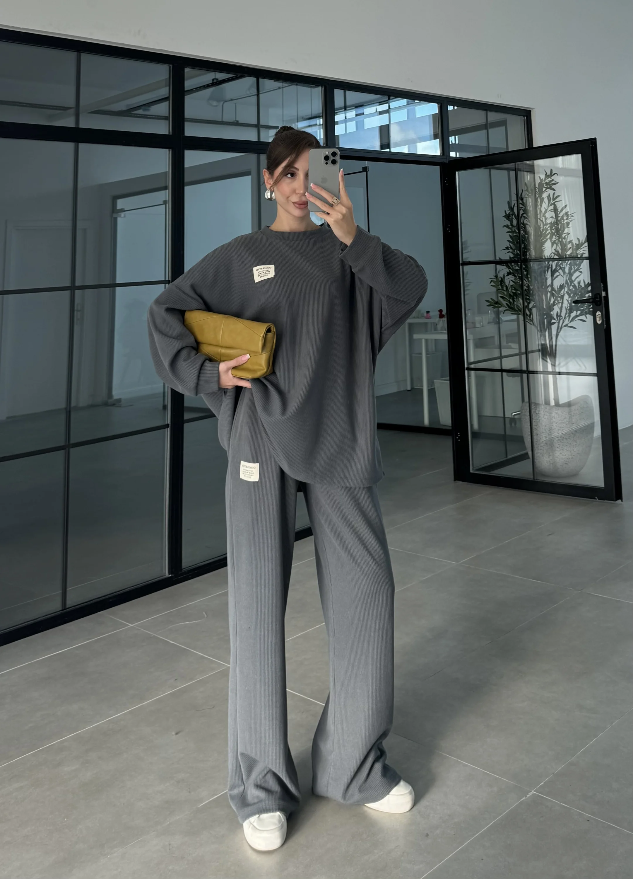 Kaşkorse Oversize Füme Basic Takım