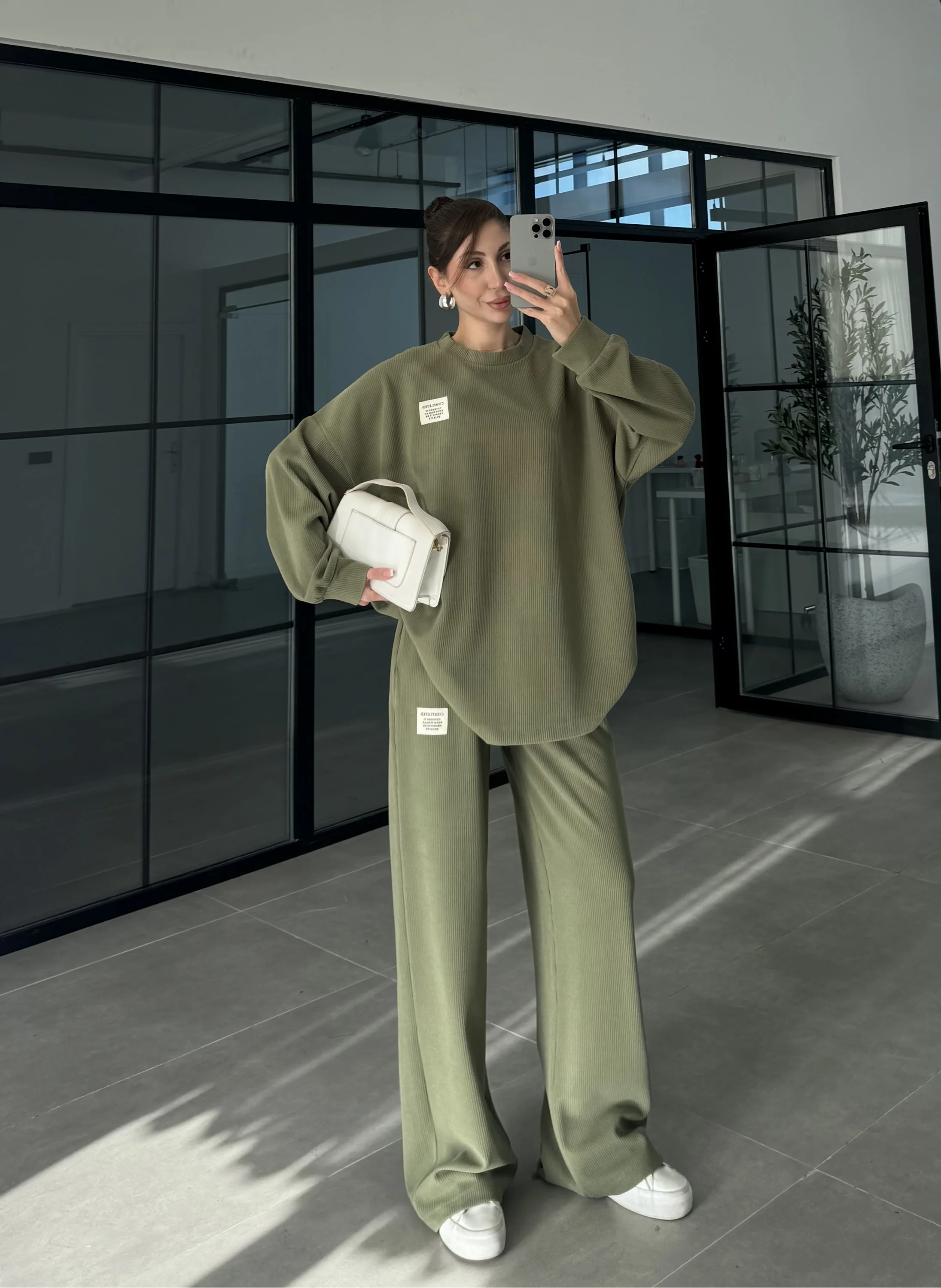 Kaşkorse Oversize Mint Yeşili Basic Takım