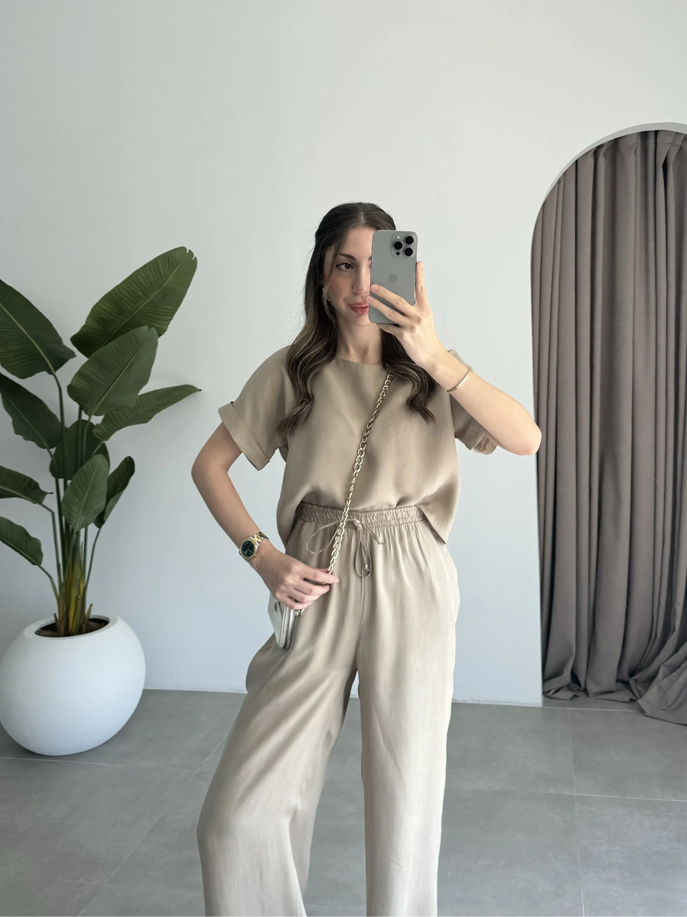 Lea Tensel Vizon Basic Bluz Takım