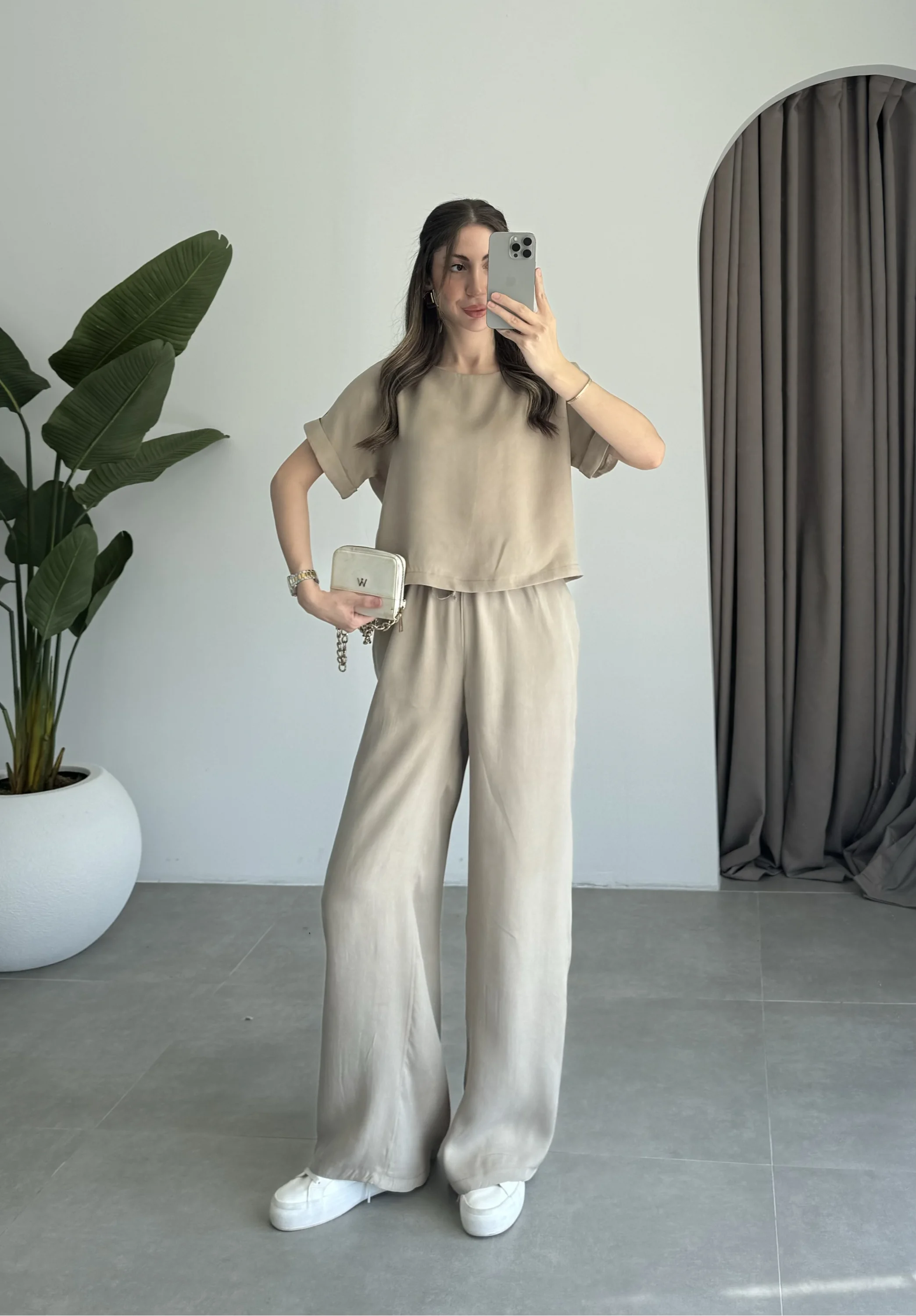 Lea Tensel Vizon Basic Bluz Takım