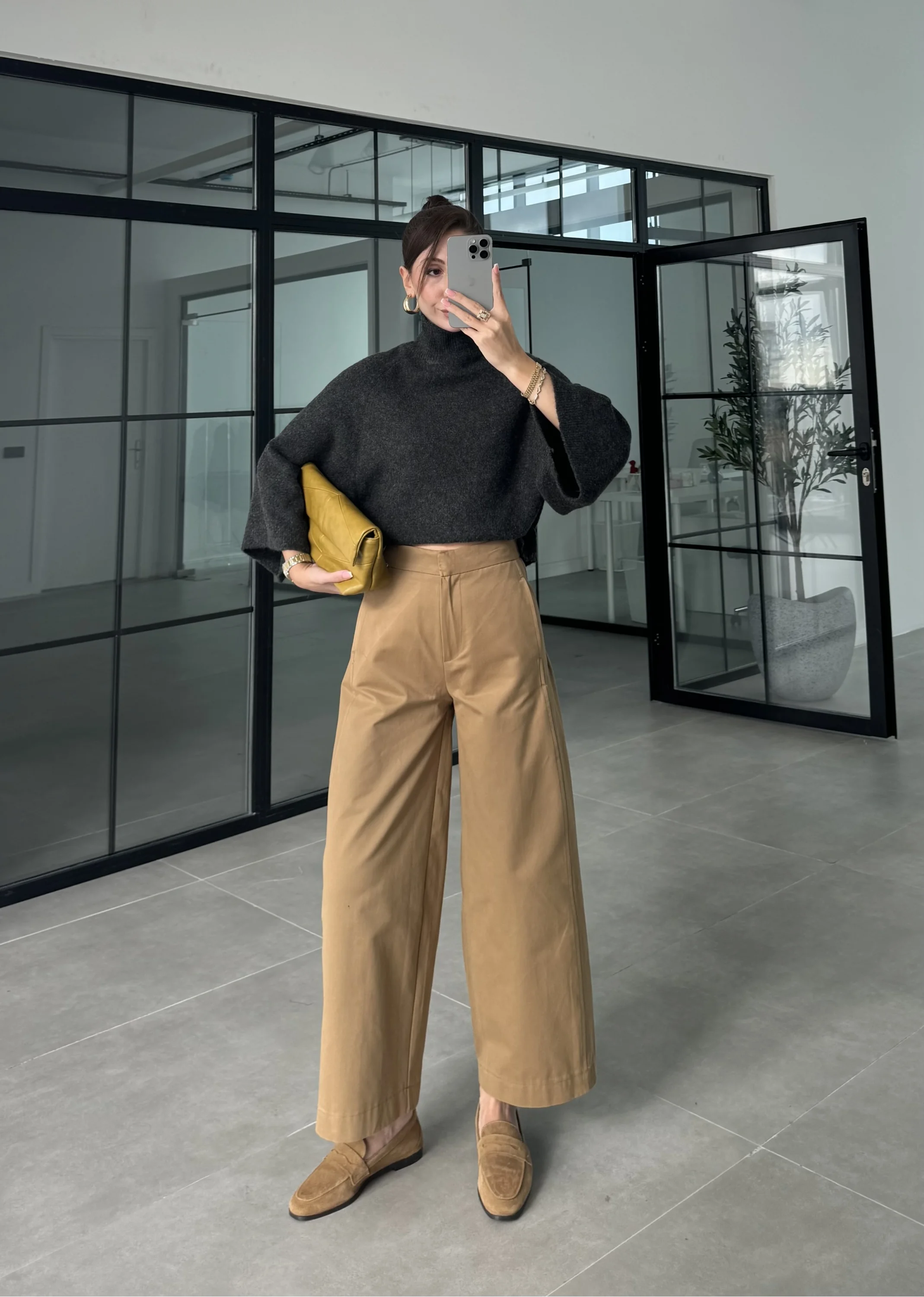Liora Hacimli Camel Pantolon