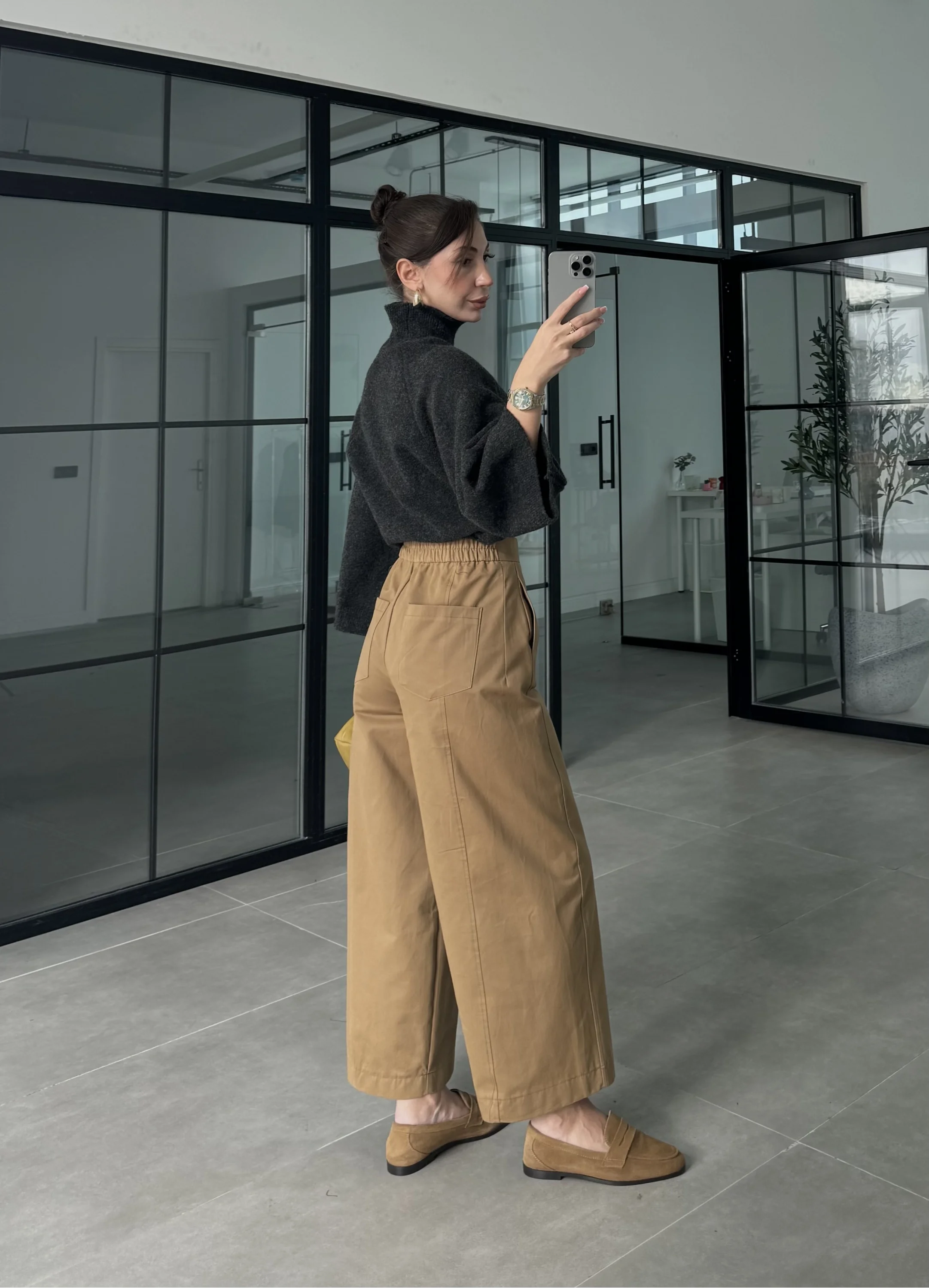 Liora Hacimli Camel Pantolon