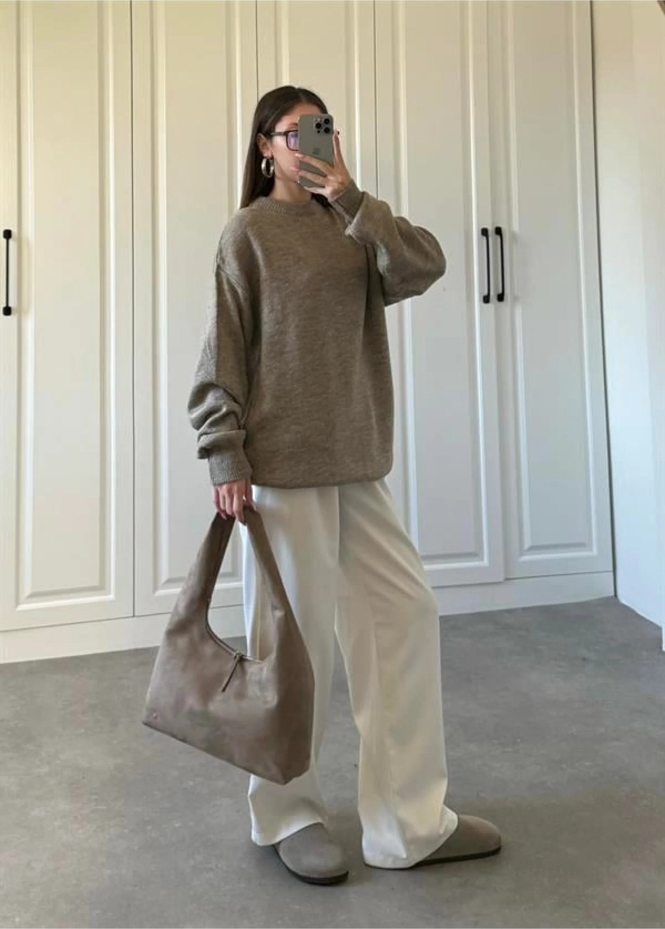 Mari Oversize Basic Vizon Kazak