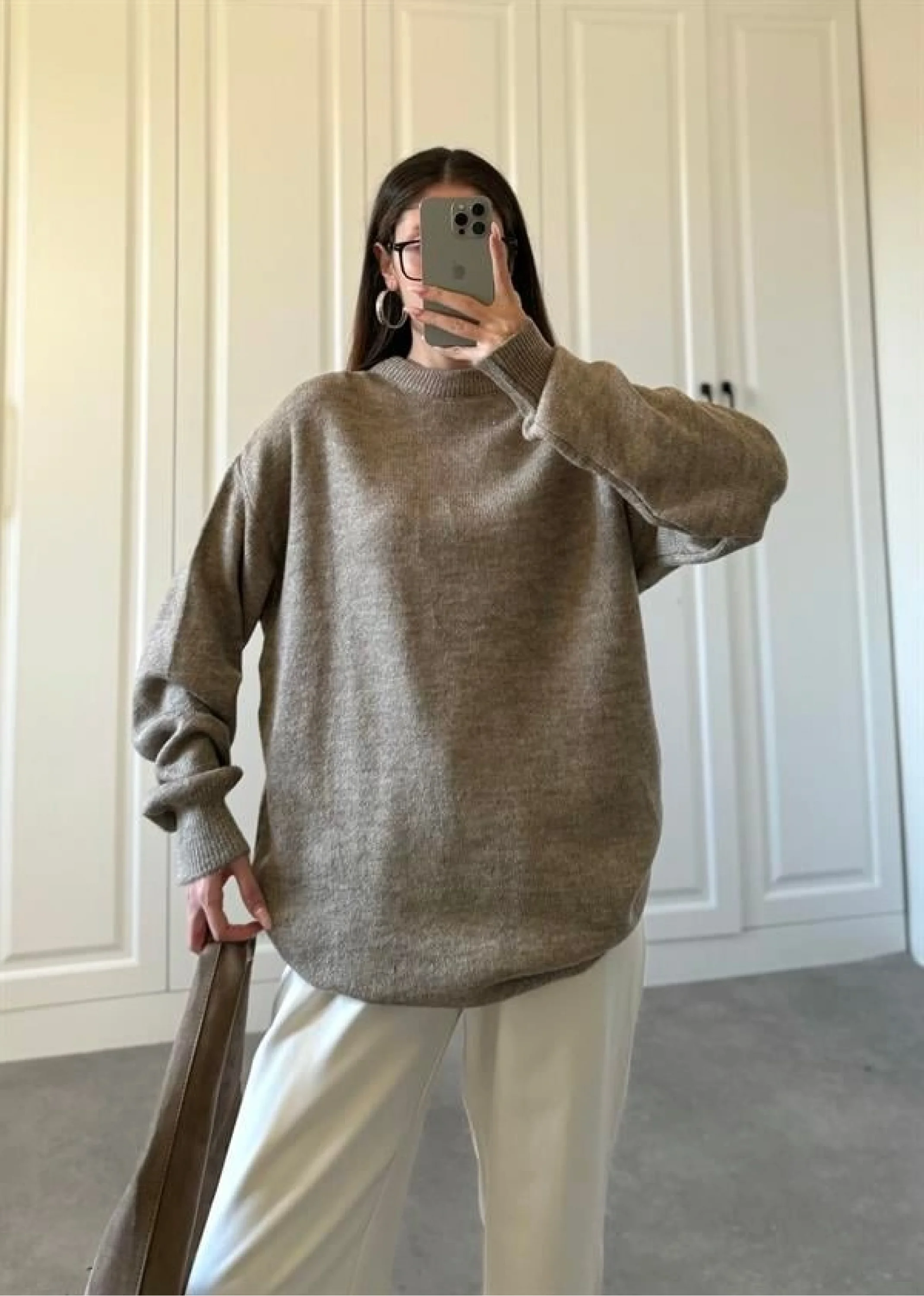 Mari Oversize Basic Vizon Kazak