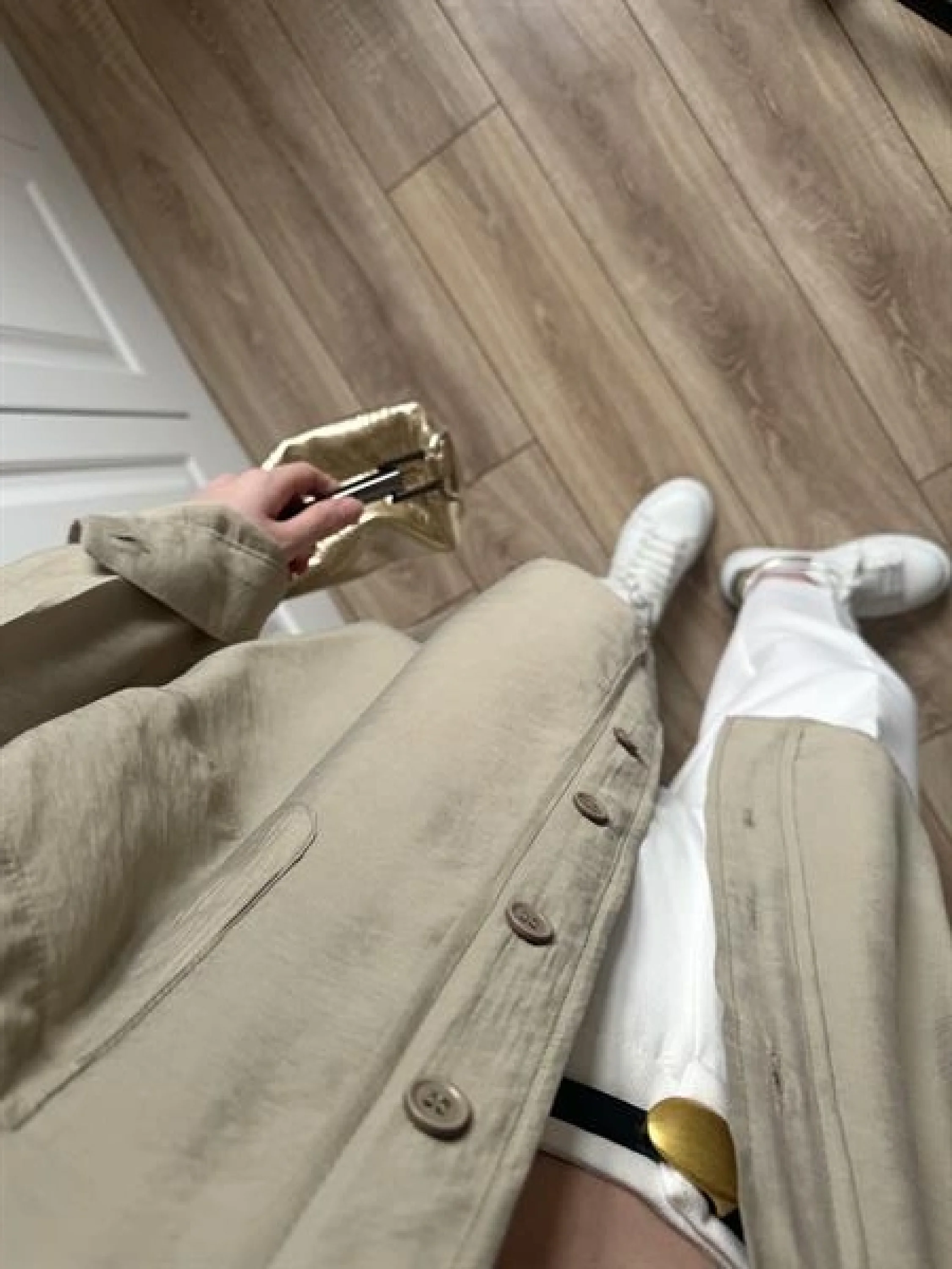 Olive Oversize Tensel Gömlek